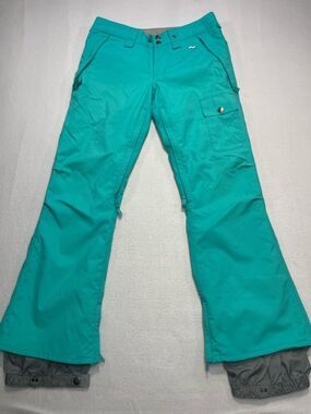 Foursquare Women’s Teal Insulated Snow Ski Pants Size S Waterproof